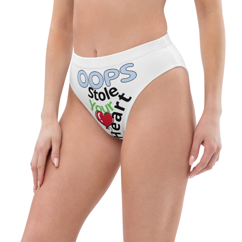 Oops! Stole Your Heart - High-Waisted Bikini Set - Image 3