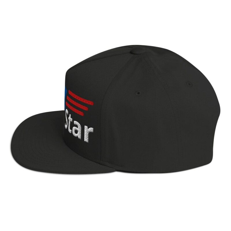 Rap King Star Flat Bill Cap - Hip Hop Royalty with Premium Embroidery & Bold Green Undervisor! - Image 5