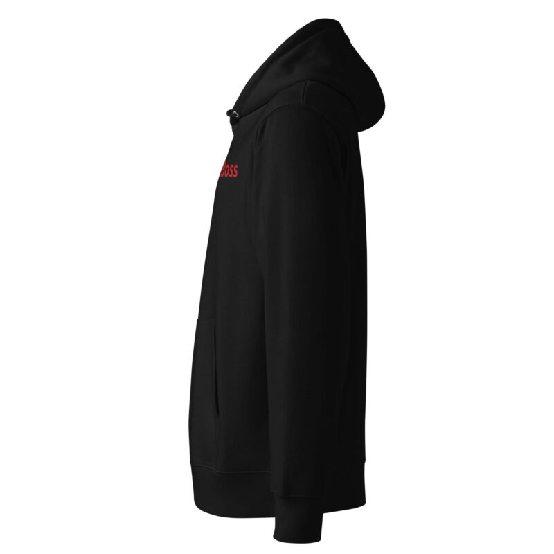 Boss Red Embroidered Hoodie - Unisex Organic Essential Hoodie | Eco-Friendly Streetwear - Image 2