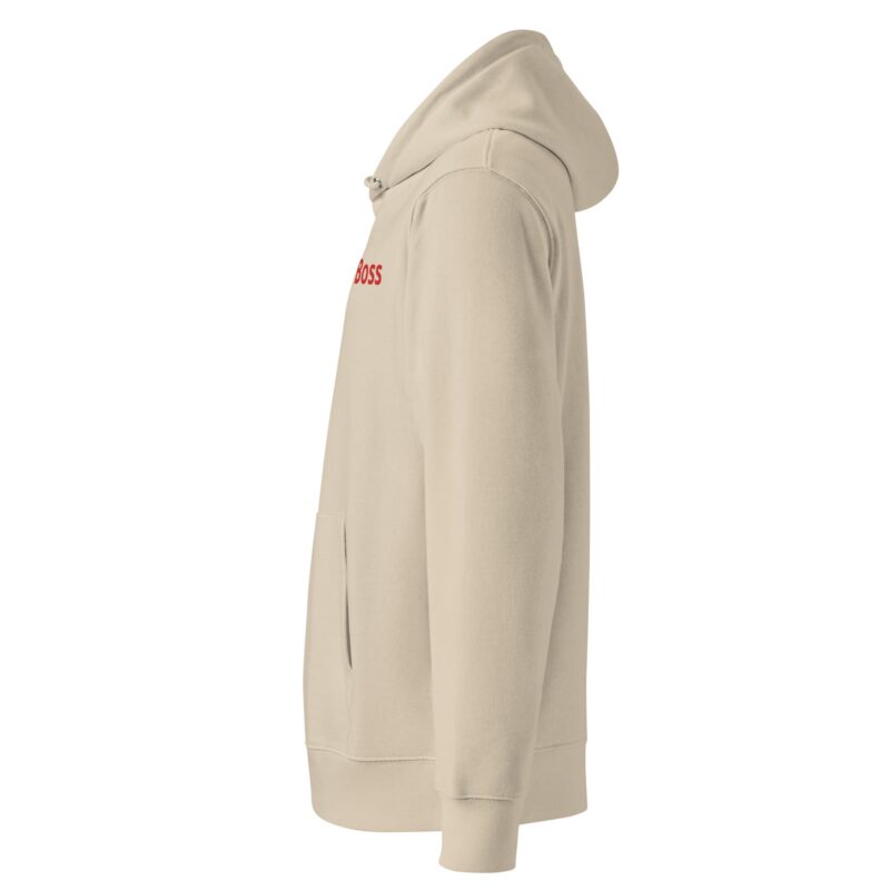 Boss Red Embroidered Hoodie - Unisex Organic Essential Hoodie | Eco-Friendly Streetwear - Image 12