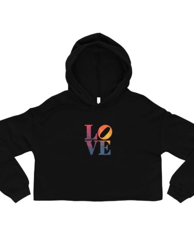 Crop Hoodie - "Love" Design