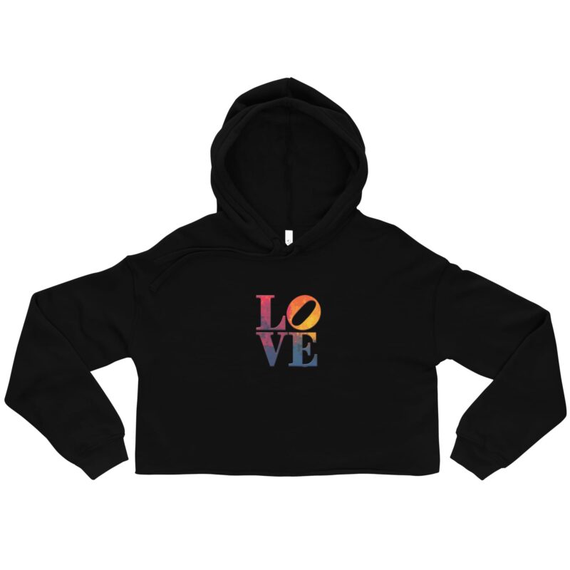 Crop Hoodie - "Love" Design