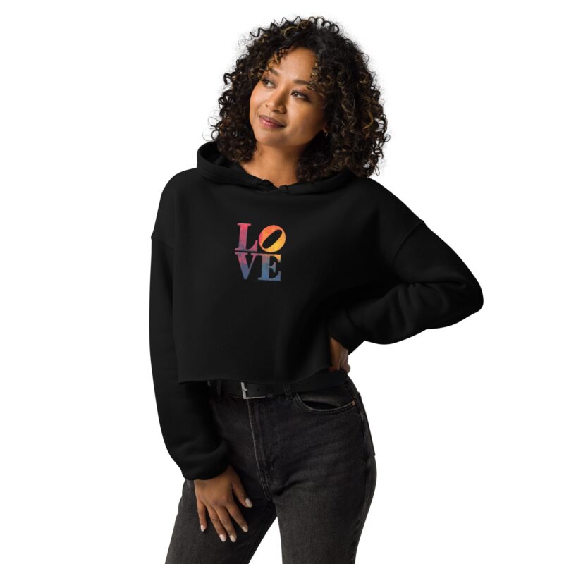 Crop Hoodie - "Love" Design - Image 4