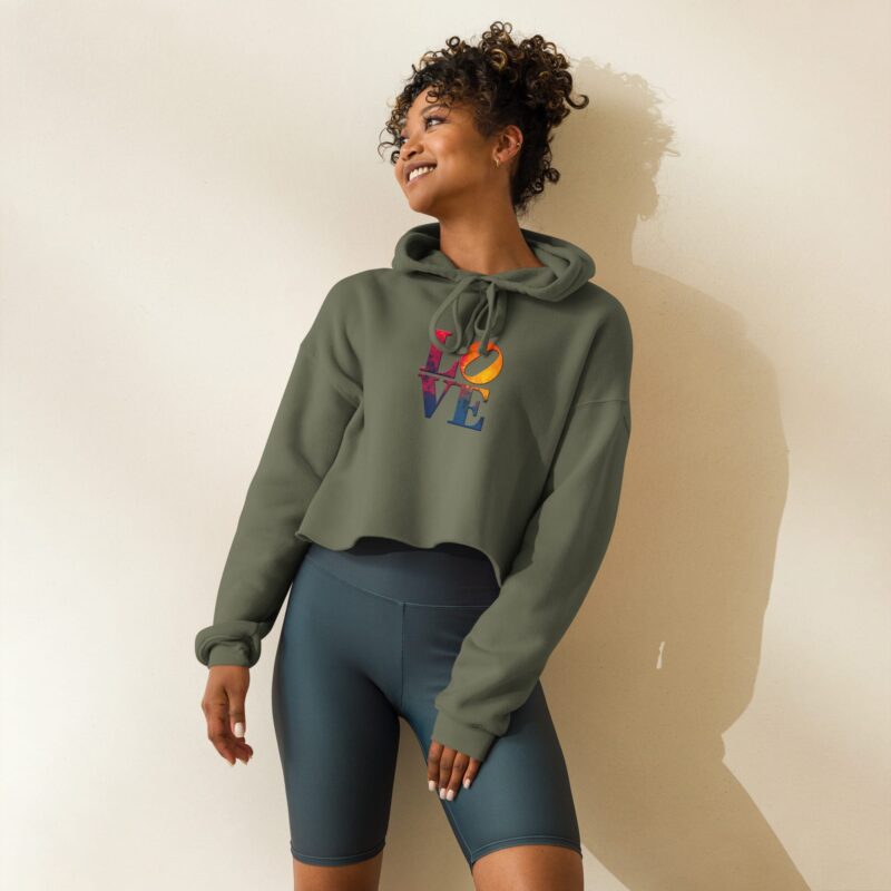 Crop Hoodie - "Love" Design - Image 5