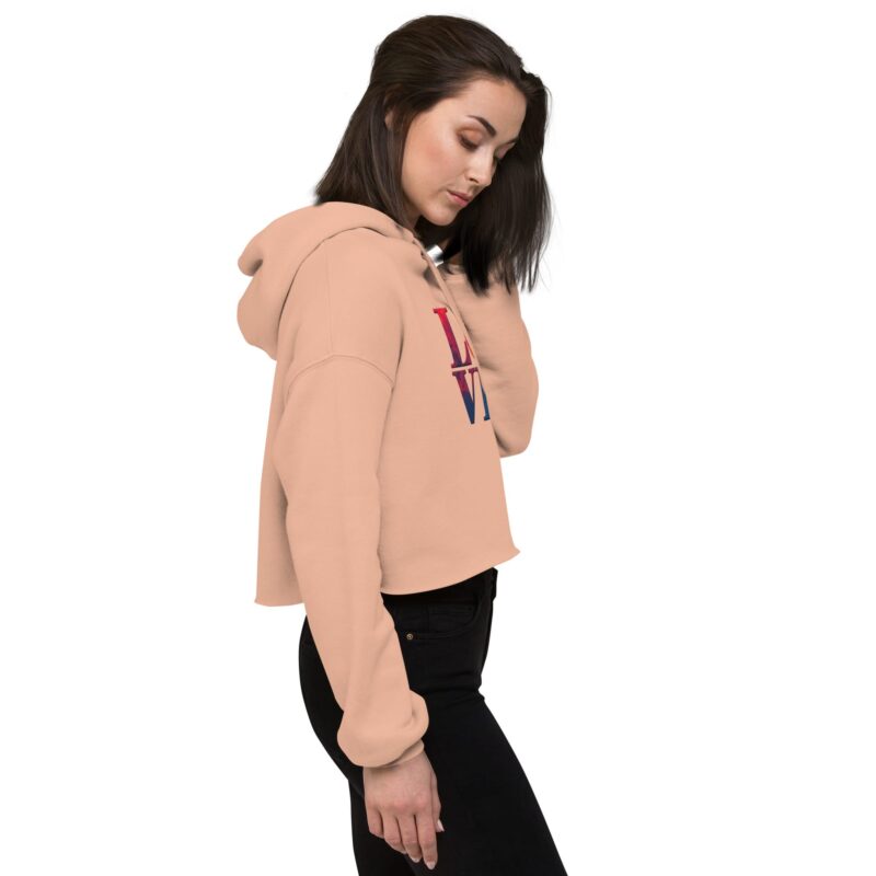 Crop Hoodie - "Love" Design - Image 9