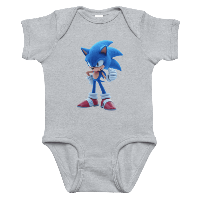 Sonic Baby Bodysuit – Soft & Easy-Snap Onesie for Gamers - Image 11