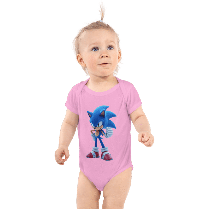 Sonic Baby Bodysuit – Soft & Easy-Snap Onesie for Gamers - Image 4