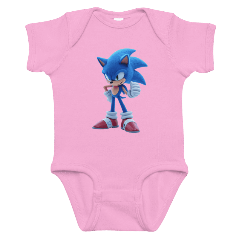 Sonic Baby Bodysuit – Soft & Easy-Snap Onesie for Gamers - Image 13