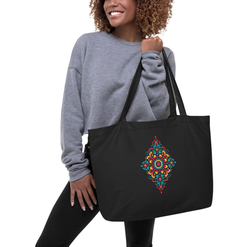 Large Organic Cotton Tote Bag - Your Perfect Eco-Friendly Shopping Companion - Image 2