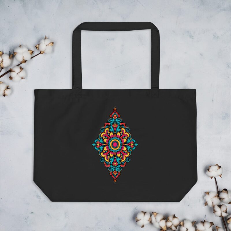 Large Organic Cotton Tote Bag - Your Perfect Eco-Friendly Shopping Companion - Image 4