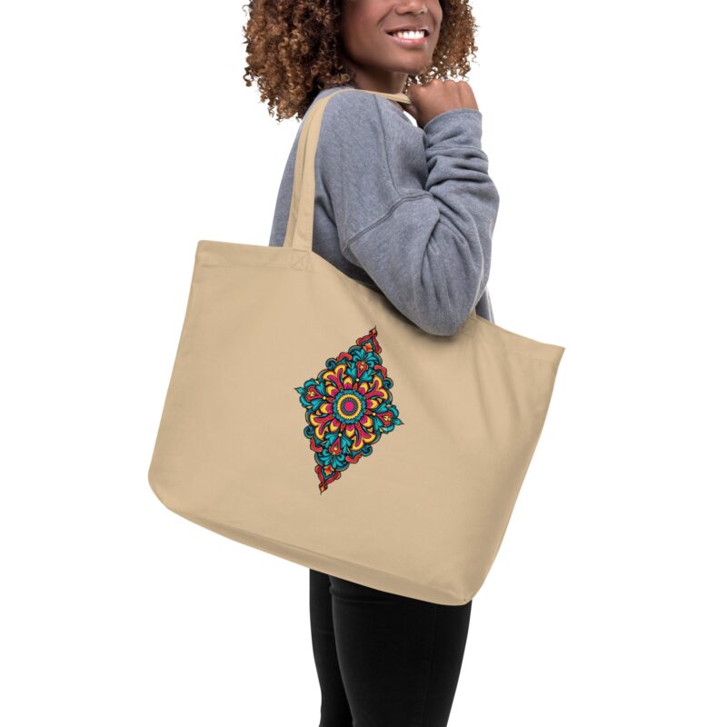 Large Organic Cotton Tote Bag - Your Perfect Eco-Friendly Shopping Companion - Image 7