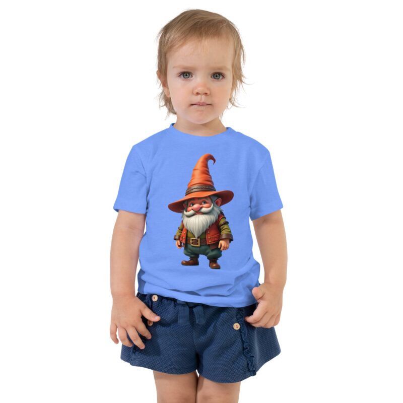 Toddler Gnome Graphic T-Shirt: Soft 100% Cotton Tee - Image 5