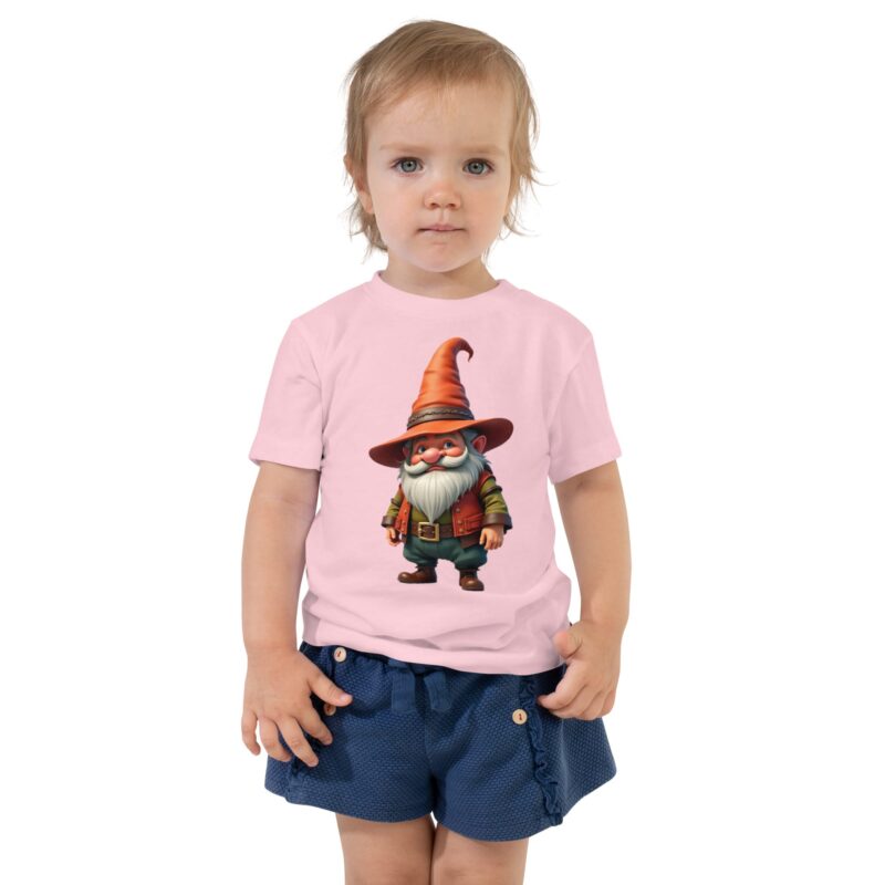 Toddler Gnome Graphic T-Shirt: Soft 100% Cotton Tee - Image 3