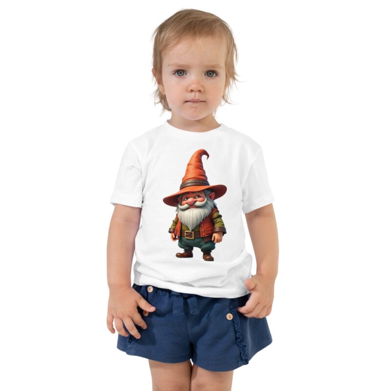 Toddler Gnome Graphic T-Shirt: Soft 100% Cotton Tee - Image 2