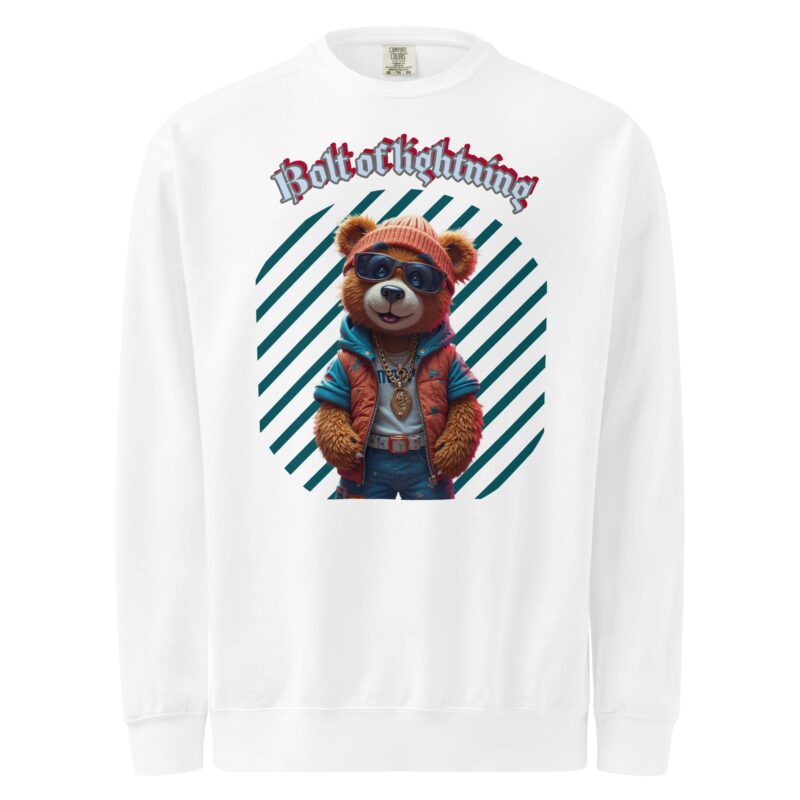 Unisex garment-dyed sweatshirt