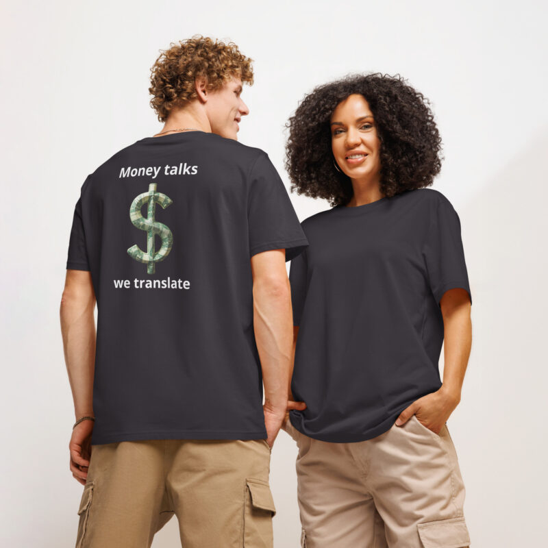 Unisex organic ribbed neck t-shirt - Image 6
