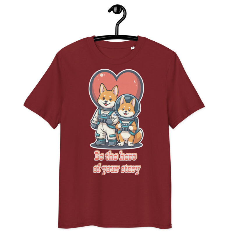 Unisex organic ribbed neck t-shirt - Image 15