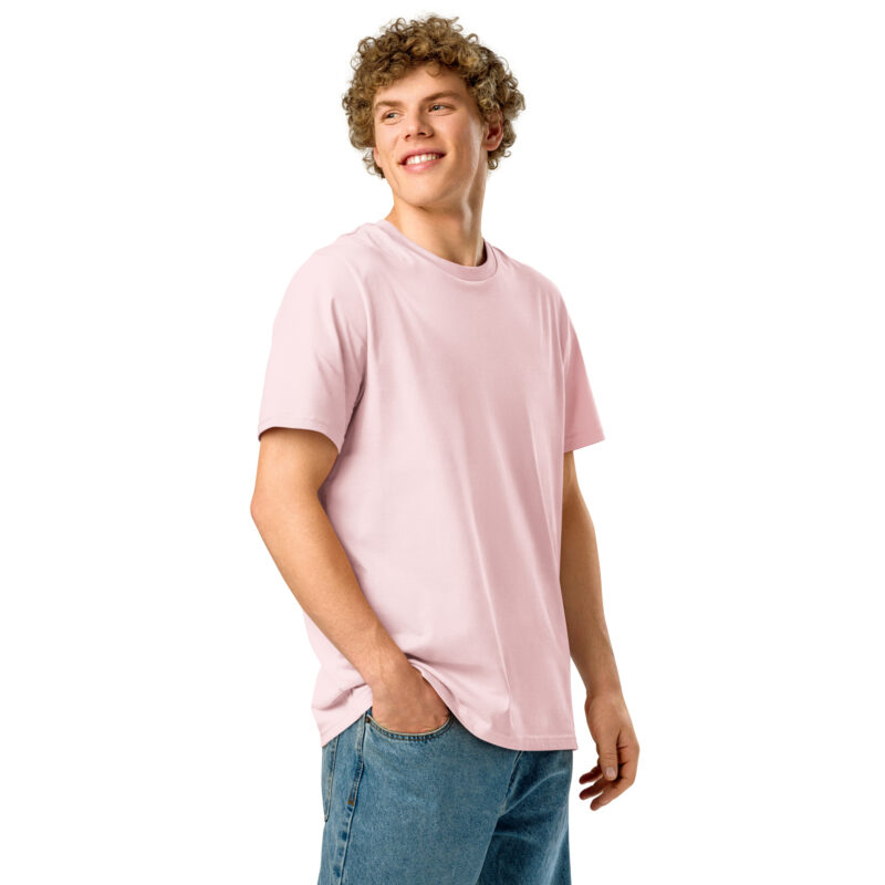 Unisex organic ribbed neck t-shirt - Image 16