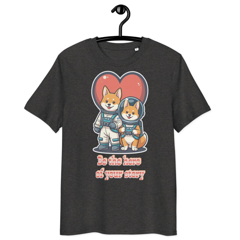 Unisex organic ribbed neck t-shirt - Image 13