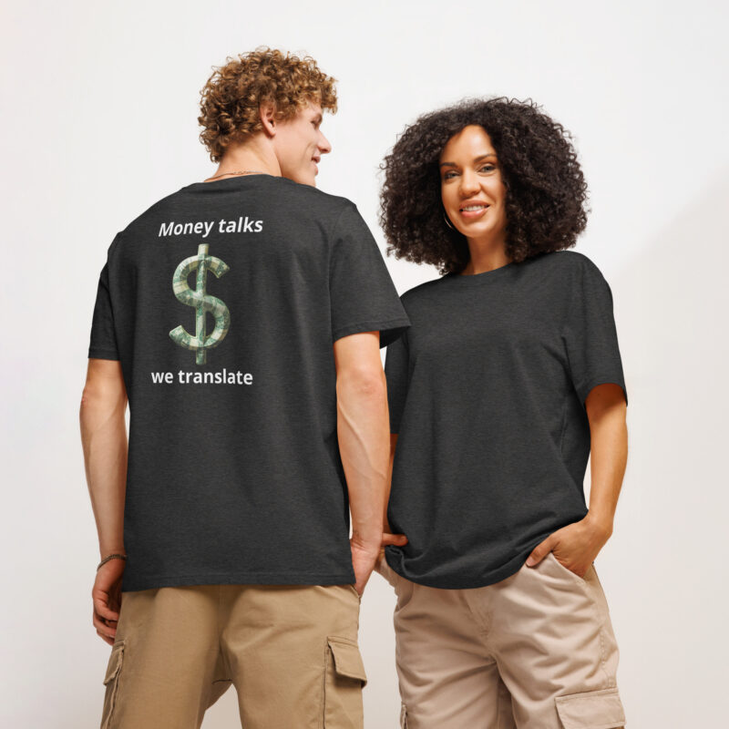 Unisex organic ribbed neck t-shirt - Image 3