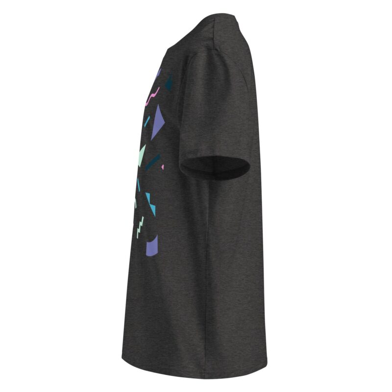 Unisex organic ribbed neck t-shirt - Image 3