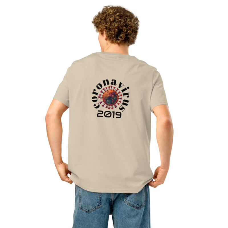 Unisex organic ribbed neck t-shirt - Image 12