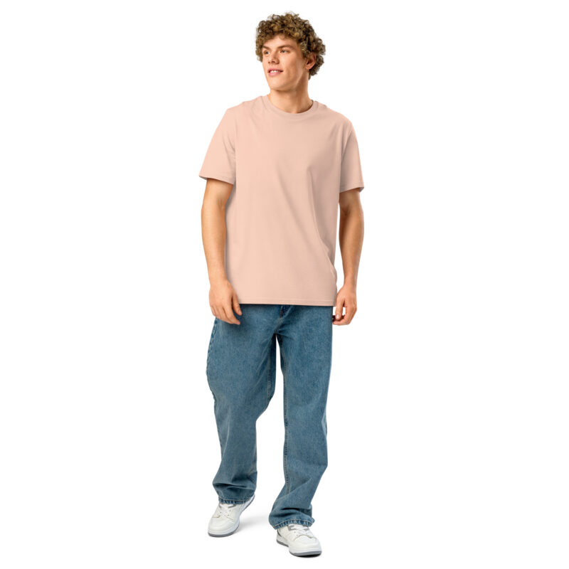 Unisex organic ribbed neck t-shirt - Image 14