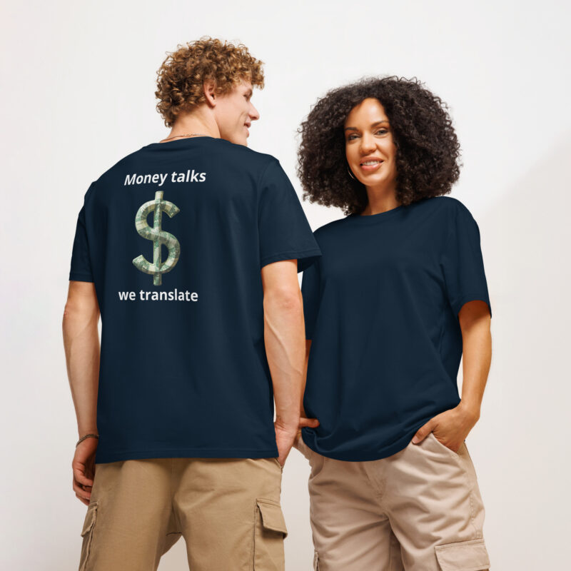 Unisex organic ribbed neck t-shirt - Image 2