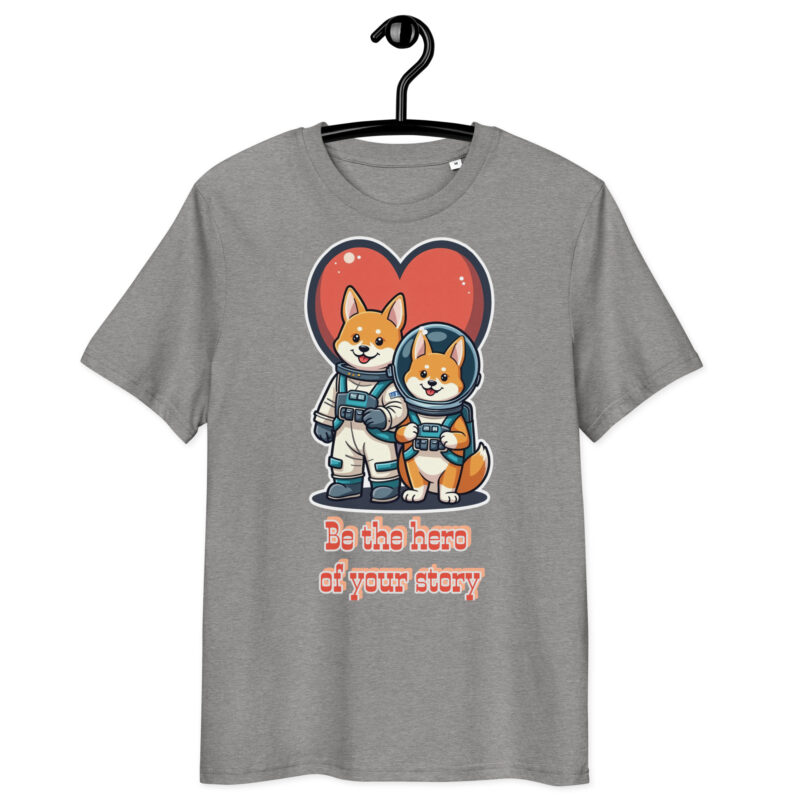 Unisex organic ribbed neck t-shirt - Image 26