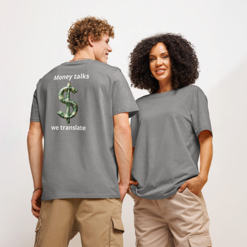 Unisex organic ribbed neck t-shirt - Image 9