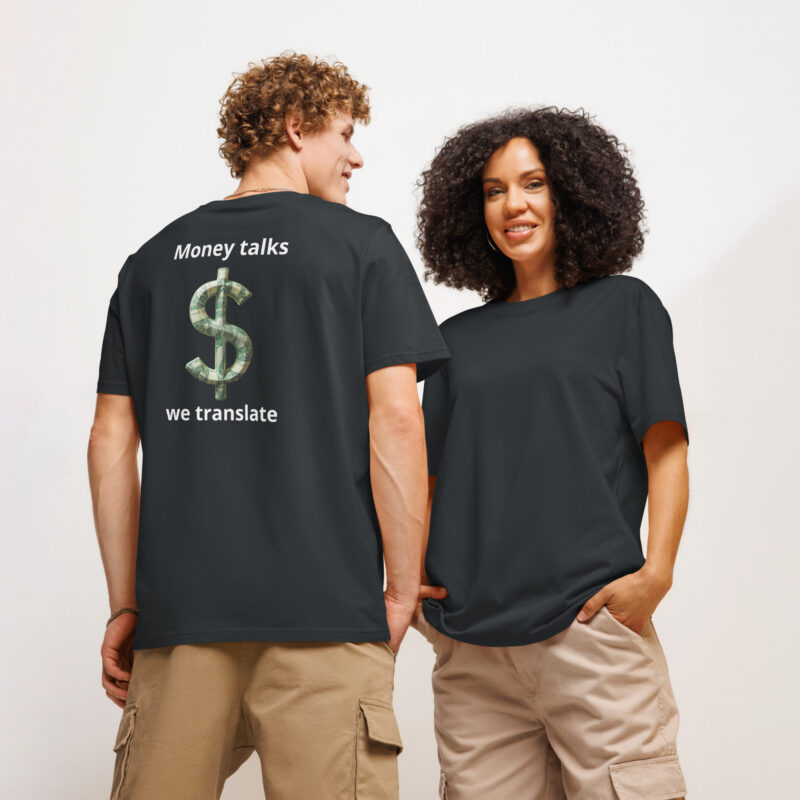 Unisex organic ribbed neck t-shirt - Image 5