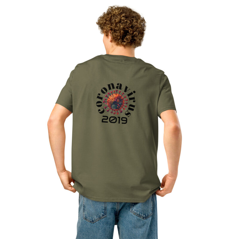 Unisex organic ribbed neck t-shirt - Image 6