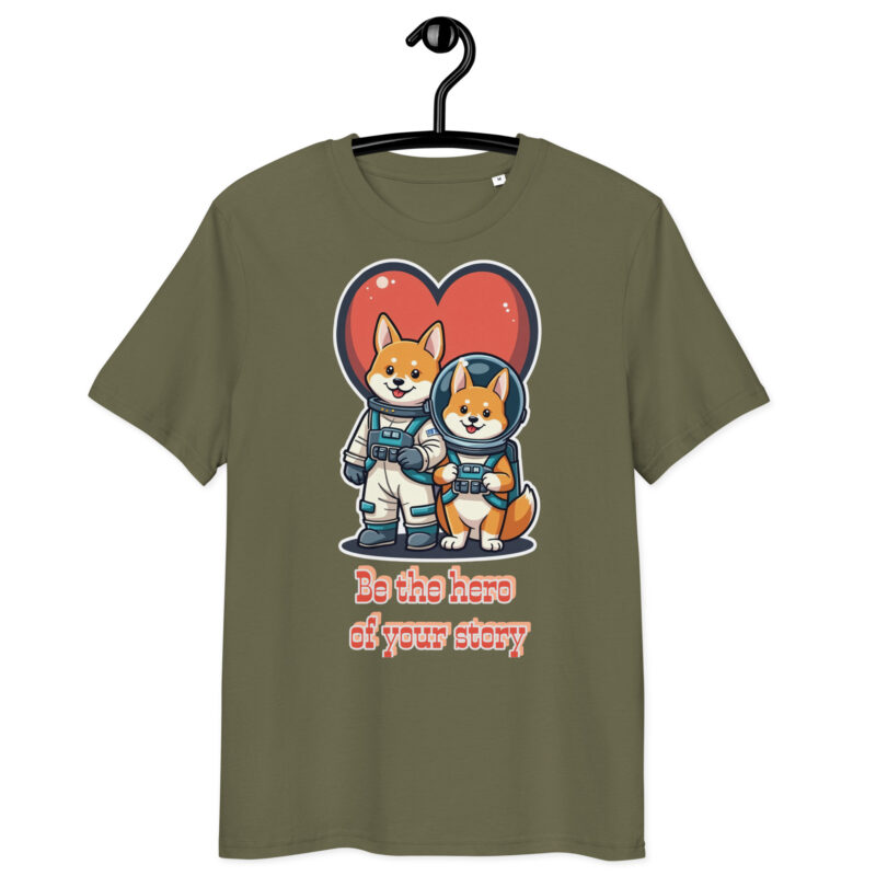 Unisex organic ribbed neck t-shirt - Image 23