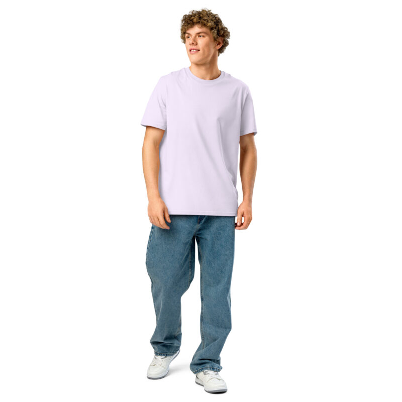 Unisex organic ribbed neck t-shirt - Image 20