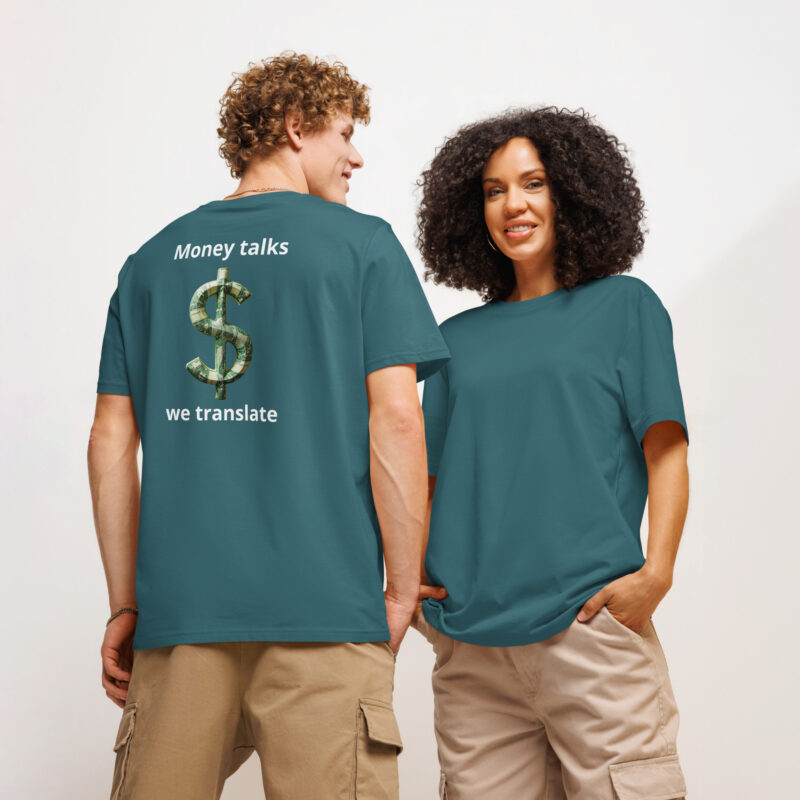 Unisex organic ribbed neck t-shirt - Image 7