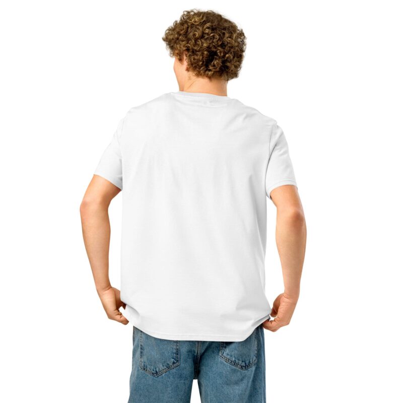 Unisex organic ribbed neck t-shirt - Image 2