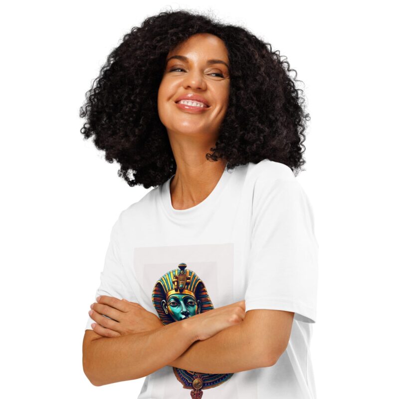 Unisex organic ribbed neck t-shirt - Image 3