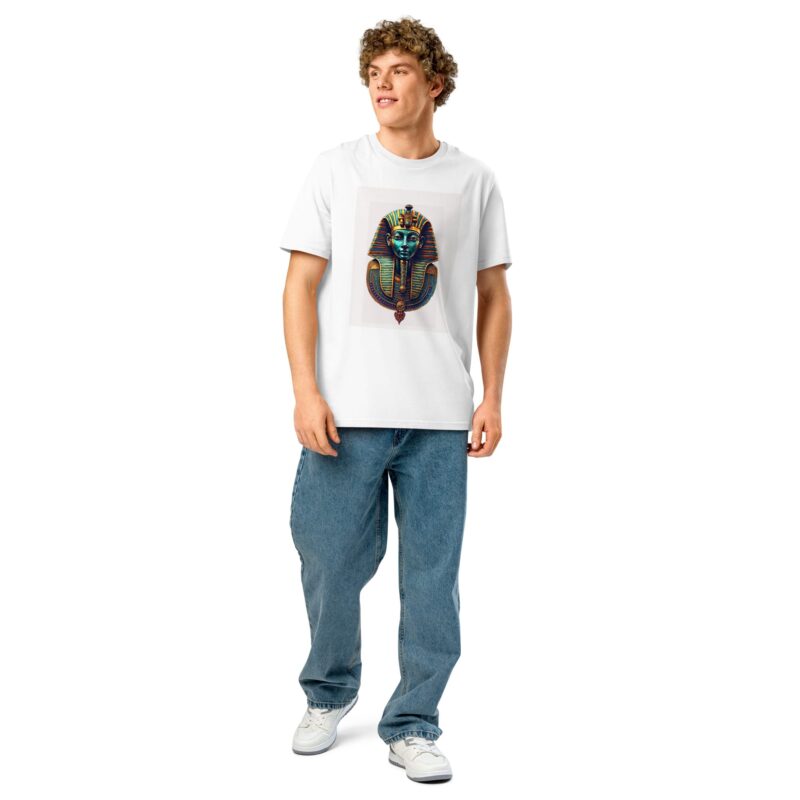 Unisex organic ribbed neck t-shirt - Image 4