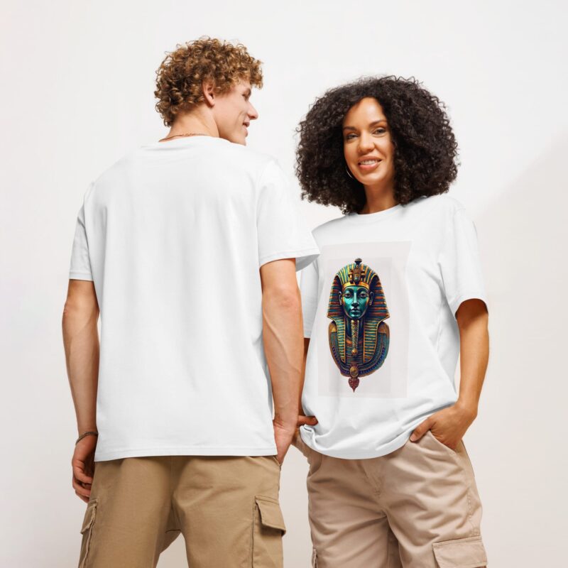 Unisex organic ribbed neck t-shirt - Image 7