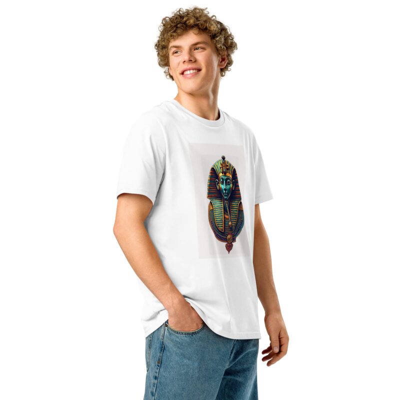 Unisex organic ribbed neck t-shirt - Image 5