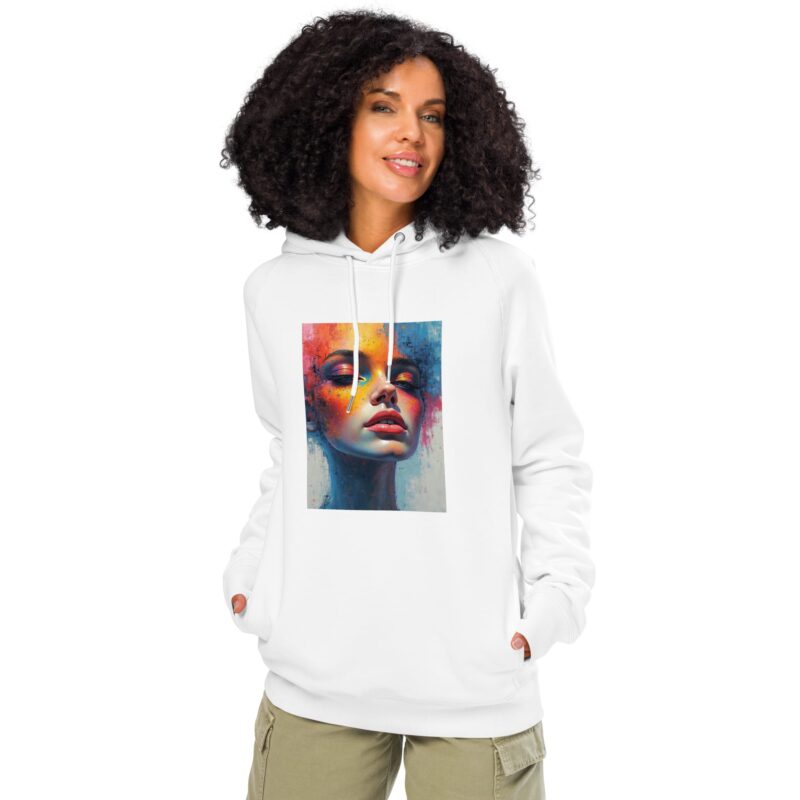 Unisex organic side pocket hoodie