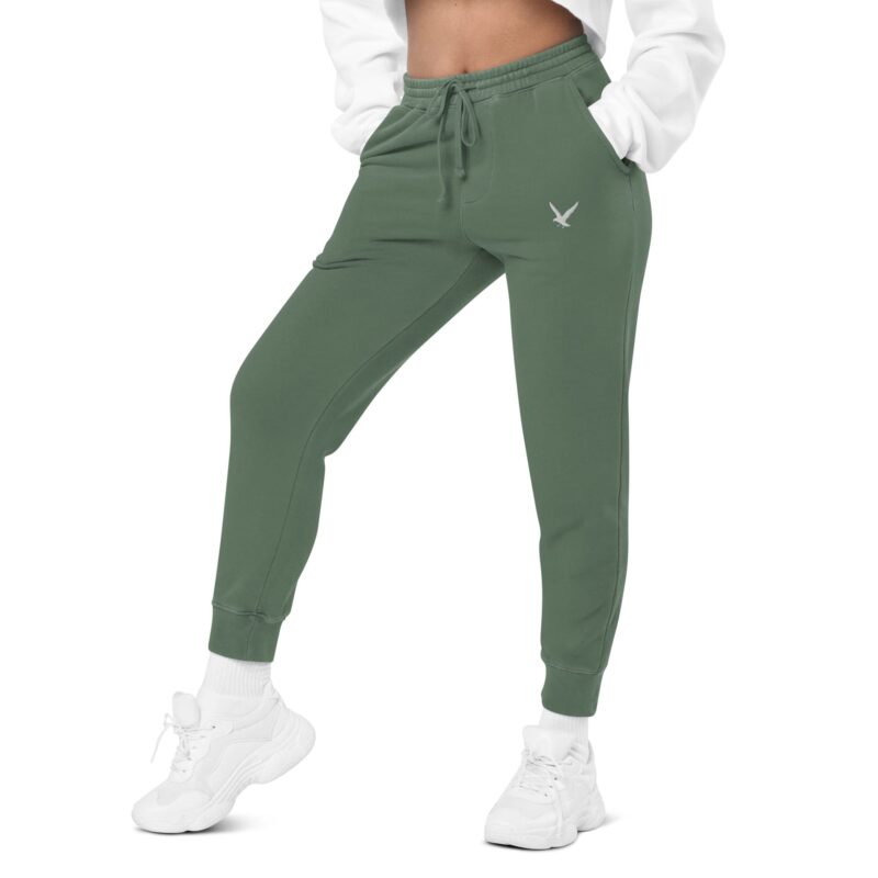 Unisex Relaxed Fit Pigment-Dyed Sweatpants with Unique Shade - Image 8