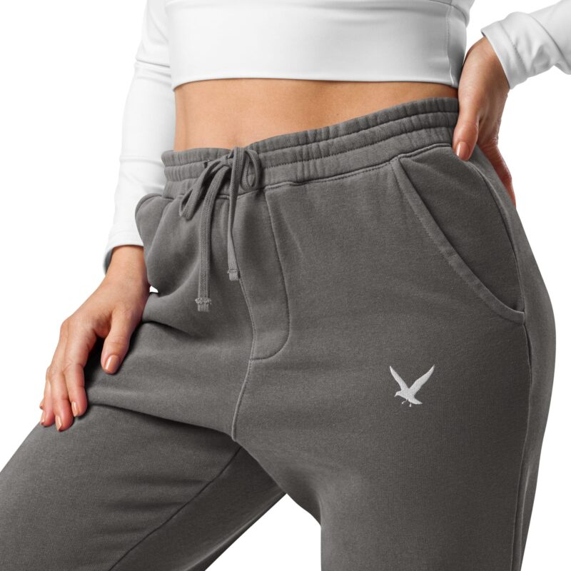 Unisex Relaxed Fit Pigment-Dyed Sweatpants with Unique Shade - Image 2