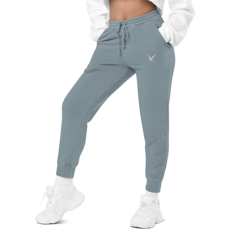 Unisex Relaxed Fit Pigment-Dyed Sweatpants with Unique Shade - Image 11