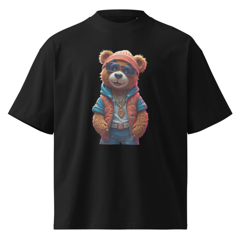 Unisex organic oversized high neck t-shirt - Image 13