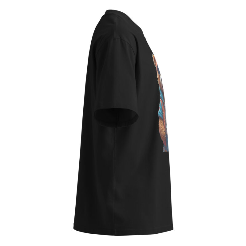 Unisex organic oversized high neck t-shirt - Image 15