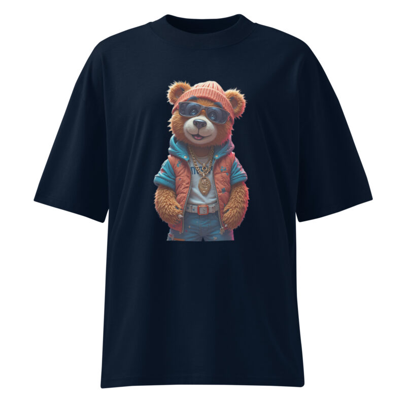 Unisex organic oversized high neck t-shirt - Image 8