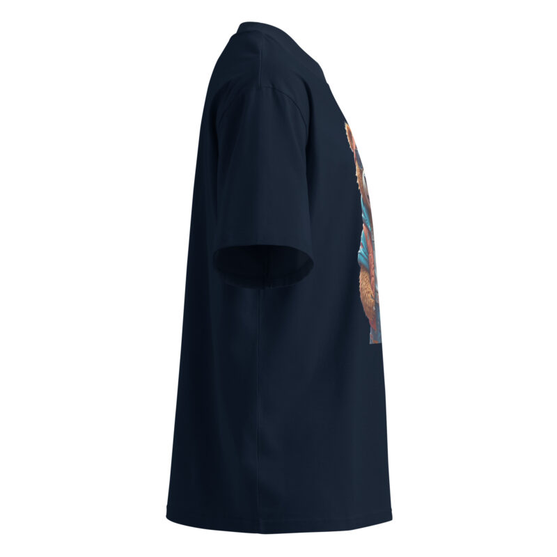 Unisex organic oversized high neck t-shirt - Image 11