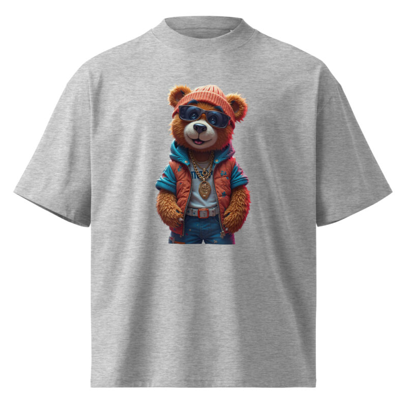 Unisex organic oversized high neck t-shirt - Image 17