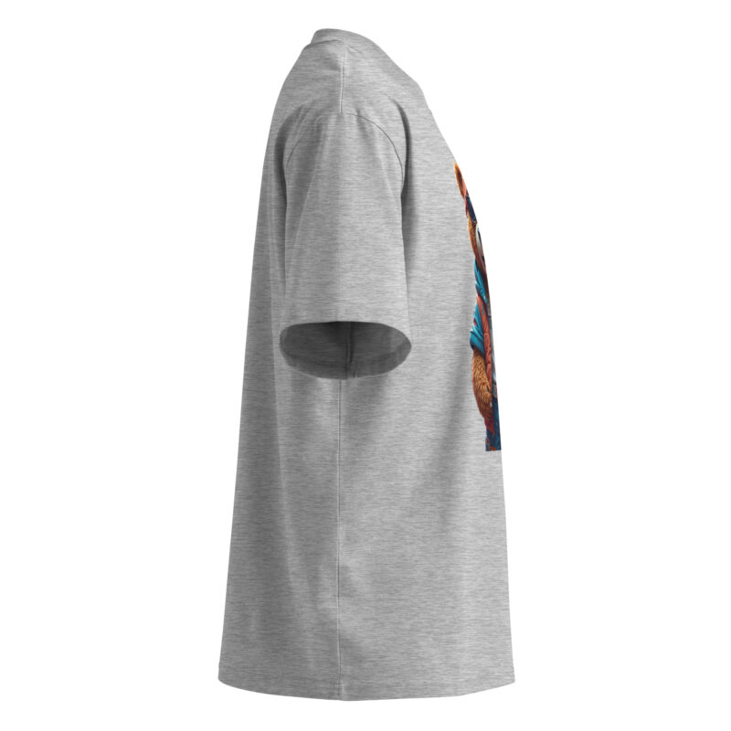 Unisex organic oversized high neck t-shirt - Image 19
